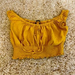 Yellow Brandy cropped top